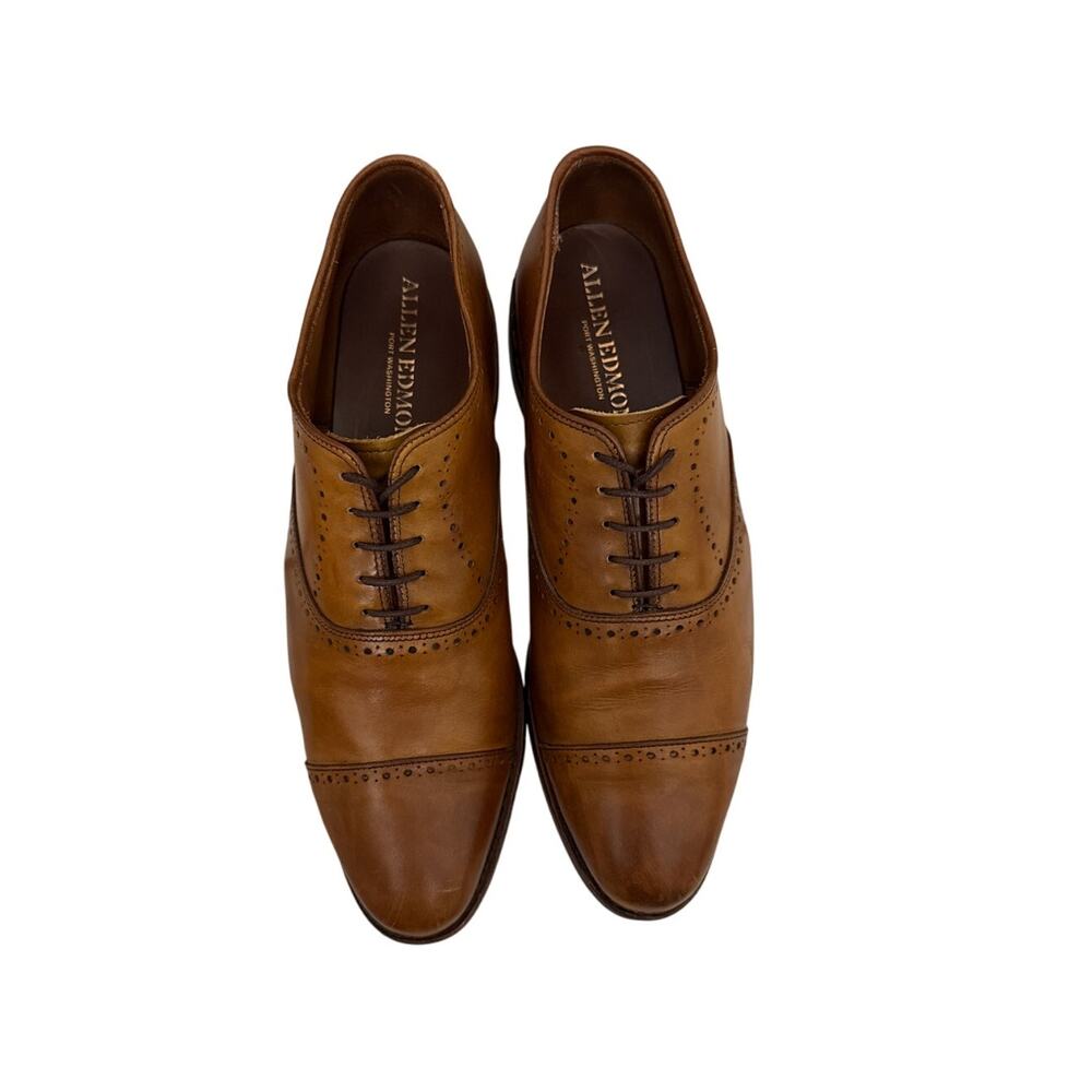 Allen Edmonds Bench Welt Cap Toe Brown Leather Oxford Dress Shoes Size 10 - Picture 2 of 7